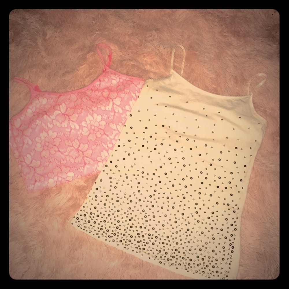 ⬇️ 2/$25 Listings - 2 Girl's Justice Embellished Summertime Tank Tops